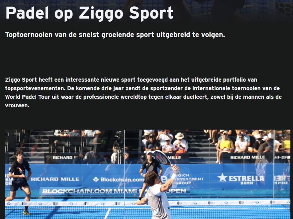 Padel op Ziggo